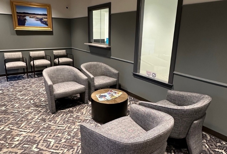 Dental office waiting area